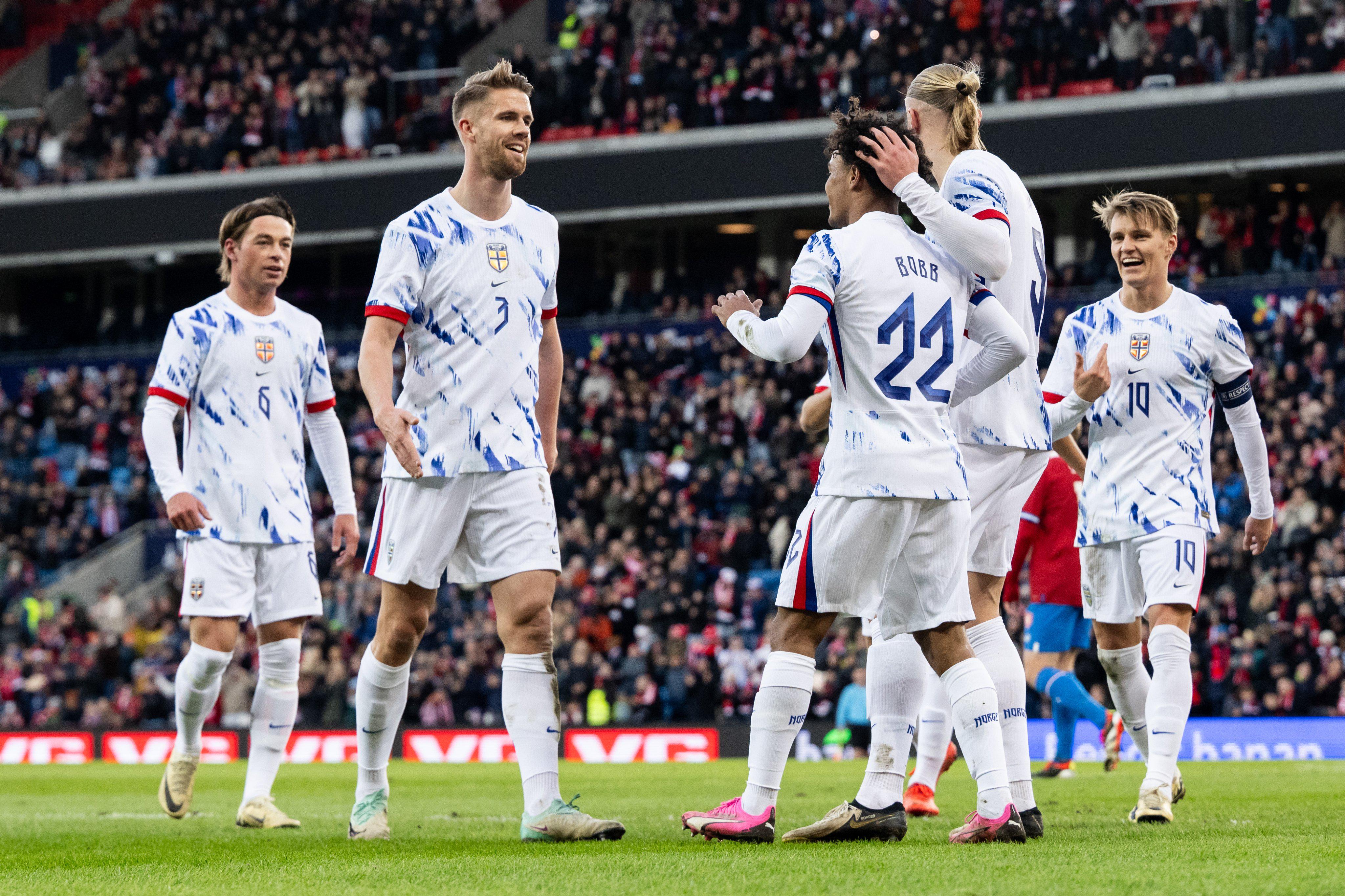 挪威队在对抗科威特队中表现抢眼